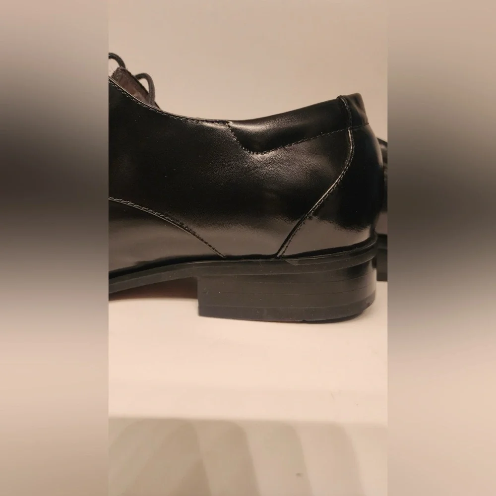 Giorgio Venturi Black Leather Men's Dress Shoes Size 12